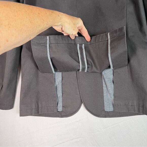 Jachs 310 Bleeker Twill Blazer Mens Medium Charcoal Grey Business Casual Preppy - Picture 5 of 11